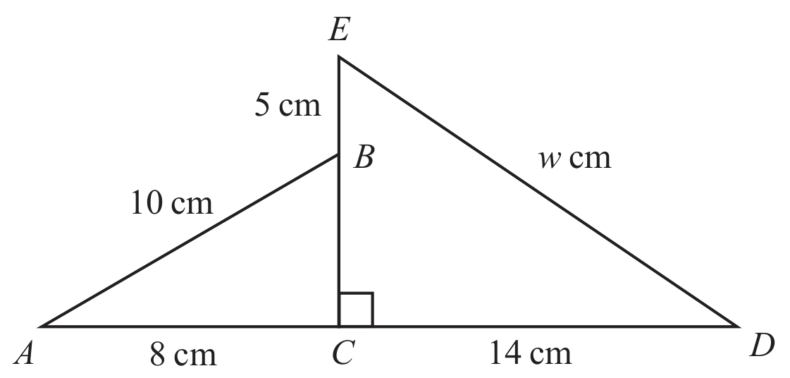 Diagram NOT accurately drawn