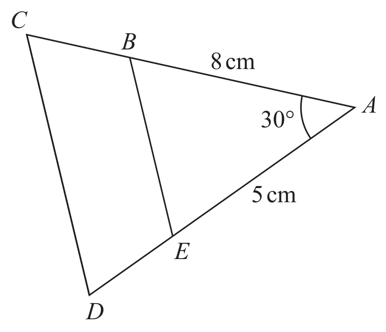 Diagram NOT accurately drawn
