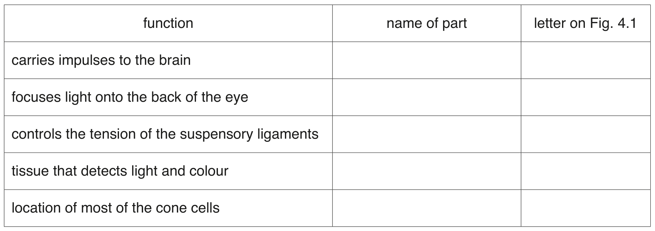 Table 4.1
