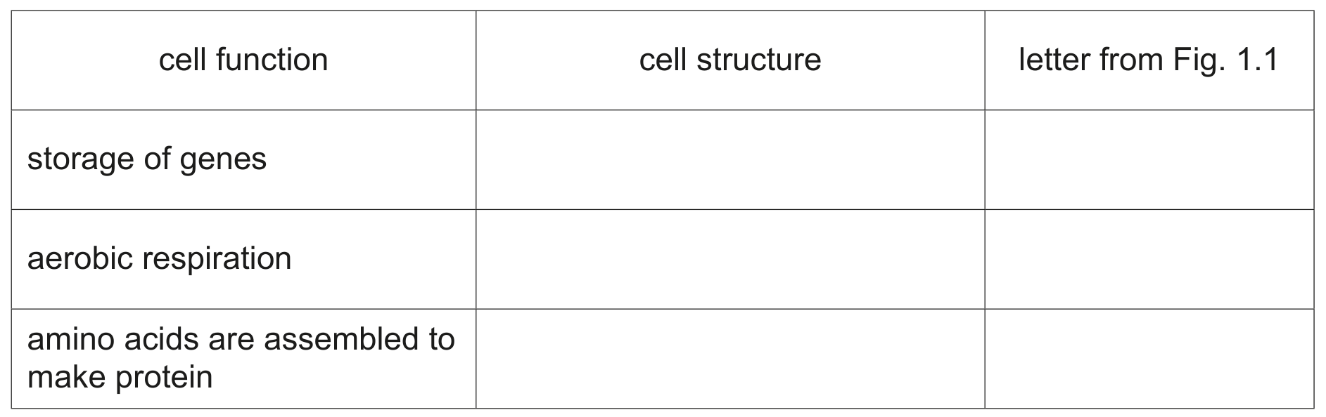 Table 1.1