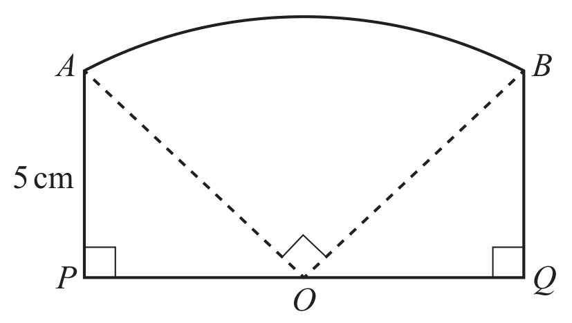 Figure for Question (c) — CAIE IGCSE Mathematics Extended