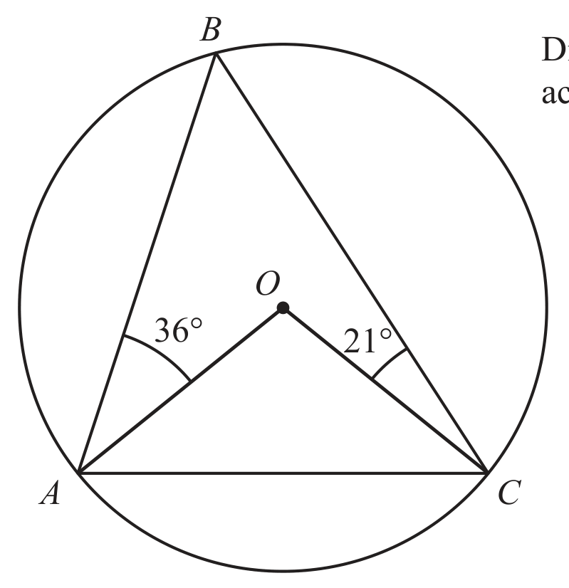 Diagram NOT accurately drawn